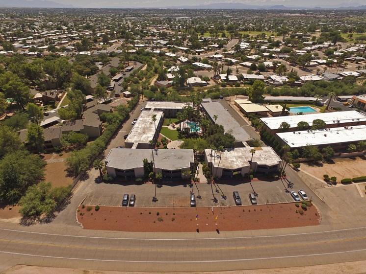 Arial View Of Catalina Vista at Canyon Vista Apartments in Tucson, AZ